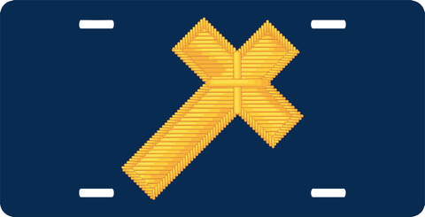 Navy Christian Corps Cross License Plate