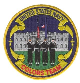 Navy Colors Team 4" Military Patch