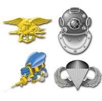 Navy Combat Badge Vinyl Transfer Decals Thumbnail Illustration