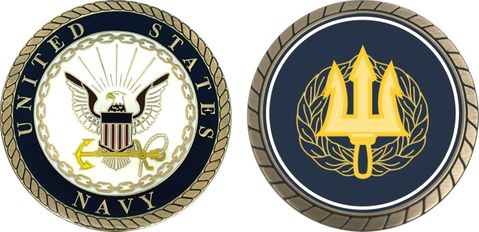 Navy Command Ashore Challenge Coin