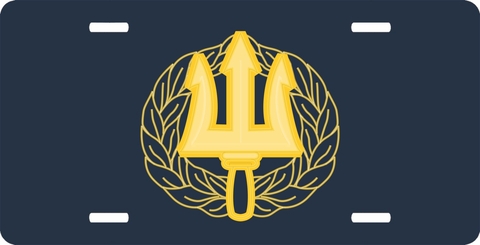 Navy Command Ashore License Plate
