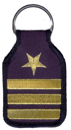 Navy Commander CDR Military Keychain