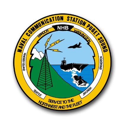 Navy Communication Station Puget Sound Vinyl Transfer Decal