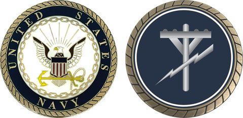 Navy Construction Electrician Challenge Coin