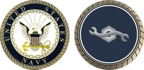 Navy Construction Mechanic Challenge Coin