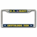 Navy Cryptologic Technician CT Chrome License Plate Frame