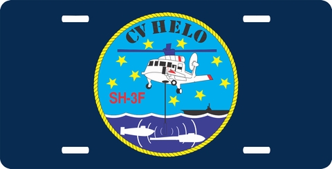 Navy CV Helo License Plate