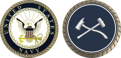 Navy Damage Controlman Challenge Coin
