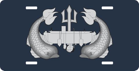 Navy Deep Submergence License Plate