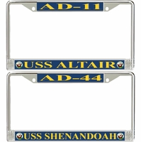 Navy Destroyer Tender License Plate Frames Thumbnail Illustration