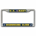 Navy Disbursing Clerk DM Chrome License Plate Frame