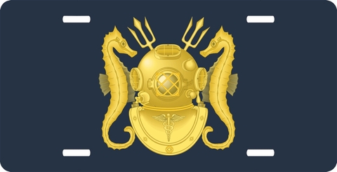 Navy Diving Medical License Plate