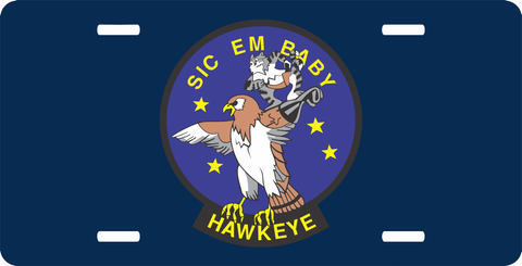 Navy E-2 Hawkeye License Plate