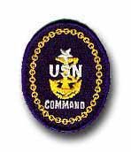 Navy E-8 Command 2 1/2" Military Patch