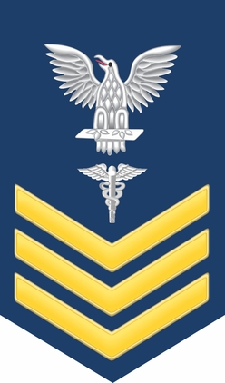 Navy Gold E-6 Hospital Corpsman HM Decal Sticker