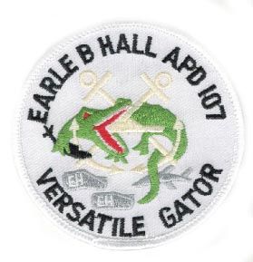 Navy Earle B Hall APD-107 3" Military Patch