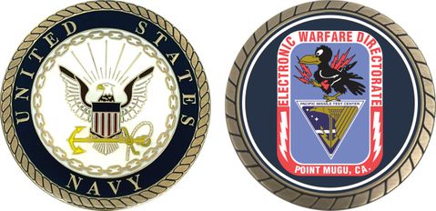 Navy Electronic Warfare Directorate Point Mugu, CA Challenge Coin