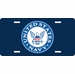 Navy Emblem License Plate