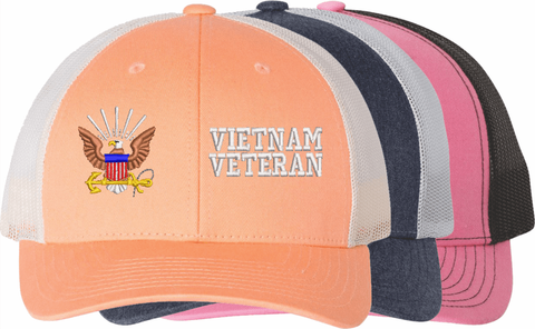 Navy Emblem Vietnam Veteran Women's Split-Cap