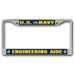 Navy Engineering Aide EA Chrome License Plate Frame