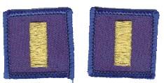 Navy Ensign (01) Rank Insignia Collar Device (pair) Patch