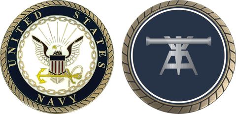 Navy Fire Control Technician Challenge Coin