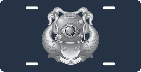 Navy First Class Diver License Plate