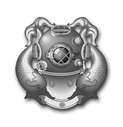 Navy First Class Diver Vinyl Transfer Decal