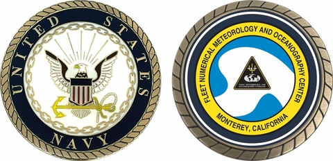 Navy Fleet Numerical Meteorology and Oceanography Center Challenge Coin