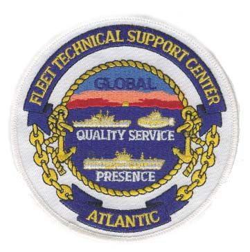 Navy Fleet Technical Support Center Atlantic 4.5" Military Patch