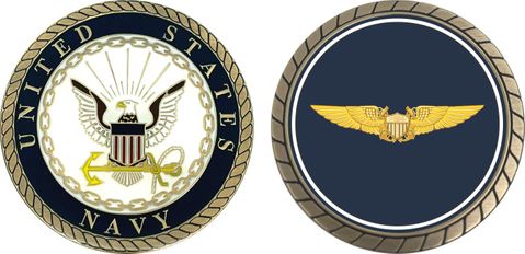 Navy Flight Officer Wings Challenge Coin