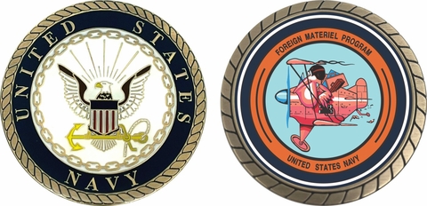 Navy Foreign Material Program Challenge Coin