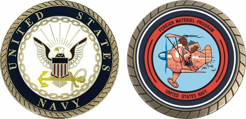 Navy Foreign Material Program Challenge Coin