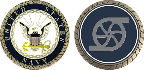 Navy Gas Turbine System Technician Challenge Coin