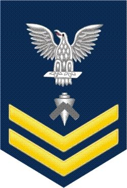 Navy Gold E-5 Builder BU Decal Sticker