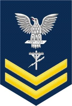 Navy Gold E-5 Construction Electrician CE Decal Sticker