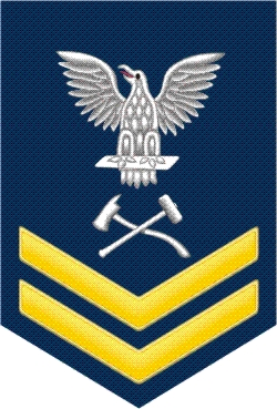 Navy Gold E-5 Damage Controlman DC Decal Sticker