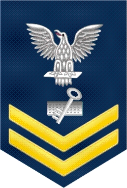Navy Gold E-5 Disbursing Clerk DK Decal Sticker