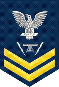 Navy Gold E-5 Fire Controlman FC Decal Sticker