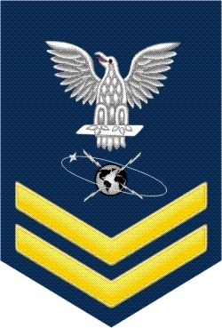 Navy Gold E-5 Mass Communications MC Decal Sticker