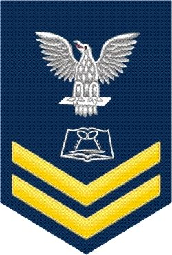 Navy Gold E-5 Mess Manager Specialist MS Decal Sticker