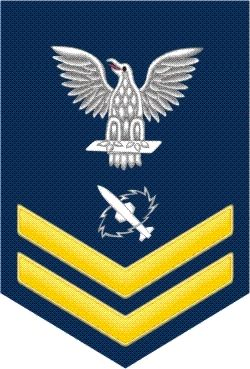 Navy Gold E-5 Missile Technician MT Decal Sticker