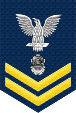 Navy Gold E-5 Navy Diver ND Decal Sticker