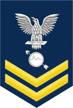 Navy Gold E-5 Operations Specialist OS Decal Sticker