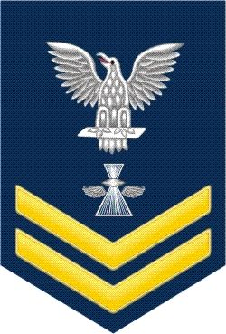 Navy Gold E-5 Photographer's Mate PH Decal Sticker