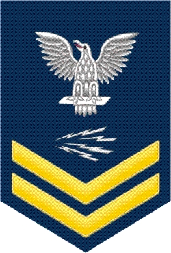 Navy Gold E-5 Radioman RM Decal Sticker