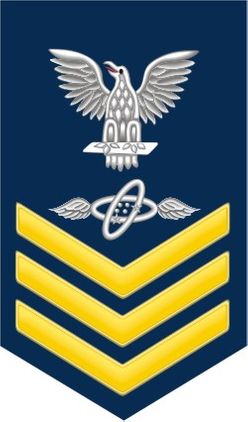 Navy Gold E-6 Aviation Electronics Technician AT Decal Sticker