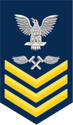 Navy Gold E-6 Aviation Structural Mechanic AM Decal Sticker