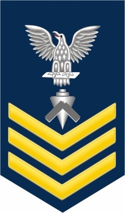 Navy Gold E-6 Builder BU Decal Sticker