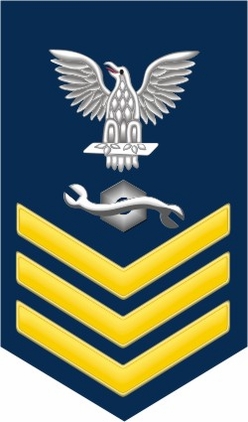 Navy Gold E-6 Construction Mechanic CM Decal Sticker